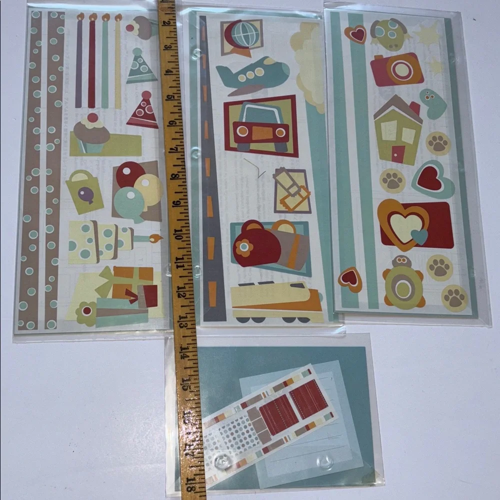Creative memories Jumbo Great Lengths Cabana Stickers Birthday Travel Family